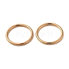 Zinc Alloy Round Rings IFIN-WH0052-50RG-3