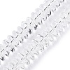 Transparent Glass Beads Strands GLAA-N001-62C-1