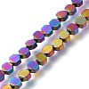 Electroplated Synthetic Non-magnetic Hematite Beads Strands G-C154-B01-01B-1