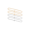 4Pcs 2 Colors 304 Stainless Steel Figaro Chains Necklace NJEW-UN0001-33-9