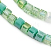 Gradient Color Electroplate Glass Bead Strands GLAA-E042-05B-3