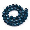 Opaque Solid Color Glass Beads Strands GLAA-T032-P8mm-14-2