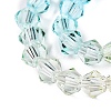 Gradient Color Baking Paint Glass Bead Strands LS-DGLA-A039-T2mm-A07-3
