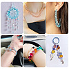 2 Strands Baking Paint Transparent Glass Beads DGLA-TA0001-20F-9