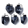 Natural Sodalite Pendants G-Q998-032-1