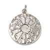 Non-Tarnish 304 Stainless Steel Pendant Cabochon Settings STAS-K263-45P-1