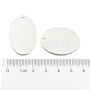 201 Stainless Steel Oval Stamping Blank Tag Pendants STAS-R064-03-3