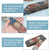 10 Yards Polyester Embroidery Flower Ribbons OCOR-WH0092-28-5