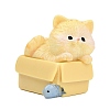 Resin Cat Shape Display Decoration DJEW-F027-01-1