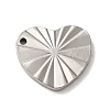 Non-Tarnish 304 Stainless Steel Pendants STAS-M312-05P-1