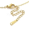 Ion Plating(IP) 304 Stainless Steel Pendant Necklaces for Women NJEW-B080-04G-3