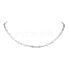 304 Stainless Steel Cross Link Chain Necklaces for Women NJEW-JN05118-02-2