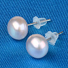 Presents for Her Valentines Day Freshwater Pearl Ball Stud Earrings X-A22NZ012-2