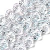 Transparent Glass Beads Strands GLAA-E049-01B-4