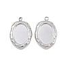 304 Stainless Steel Pendant Cabochon Settings STAS-L303-30P-1