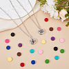 2 Sets Alloy Hollow Essential Oil Diffuser Perfume Locket Pendant 304 Stainless Steel Chain Necklaces NJEW-HS0001-22D-5
