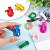  6Pcs 6 Colors Zinc Alloy D-Ring Anchor Shackle Clasps FIND-NB0002-96-3