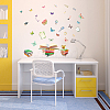 Translucent PVC Self Adhesive Wall Stickers STIC-WH0015-115-4