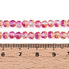 Baking Paint Transparent Glass Beads Strands DGLA-A035-T4mm-A12-2
