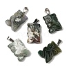 Natural Indian Agate Pendants G-B127-09P-07-1