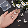 10 Sets Alloy Butterfly Lapel Pin Brooch JEWB-FG0001-12P-3