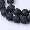 Natural Lava Rock Beads Strands X-G-Q462-8mm-24-1