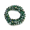 Electroplate Transparent Glass Beads Strands EGLA-B011-08A-AB04-2