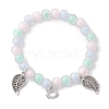 3Pcs 3 Styles Transparent Acrylic Beaded Stretch Bracelets Sets for Women BJEW-JB11167-3