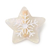 Star with Snowflake Cellulose Acetate(Resin) Alligator Hair Clips PHAR-Q120-01C-1