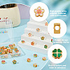 42Pcs 7 Styles Alloy Enamel European Beads ENAM-GO0001-17-5