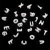 6Pcs 925 Sterling Silver Hollow Initial Beads STER-TA0001-53A-4