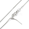 Rack Plating Brass Colorful Cubic Zirconia Eye Pendant Box Chain Necklaces NJEW-P317-02P-3