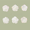 12 Pairs 6 Styles Resin Stud Earrings EJEW-SP0001-14-6