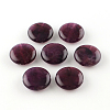 Flat Round Imitation Gemstone Acrylic Beads OACR-R051-05-1