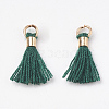 Polycotton(Polyester Cotton) Tassel Pendant Decorations FIND-S275-08G-1