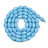 Opaque Solid Color Imitation Jade Beads Strands GLAA-N005-P6mm-D10-2