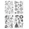 CRASPIRE 4 Sheets 4 Styles PVC Plastic Stamps DIY-CP0007-06C-8