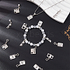 SUPERFINDINGS 10 Sets Teachers' Day Tibetan Style Alloy European Dnagle Charm FIND-FH0006-83-4