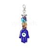 Handmade Lampwork Evil Eye Pendant Decoration HJEW-JM00773-01-1