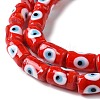 Handmade Evil Eye Lampwork Beads Strands LAMP-F027-01C-4