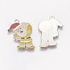 Alloy Enamel Pendants EAP017Y-2-2