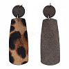 Eco-Friendly Cowhide Leather Big Pendants FIND-N049-11-03-1