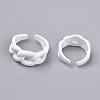 Spray Painted Alloy Cuff Rings RJEW-T011-25-RS-2