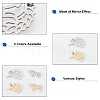 DICOSMETIC 16Pcs 2 Style 201 Stainless Steel Pendants and Filigree Joiners STAS-DC0001-55-4