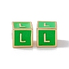 Rack Plating Brass Enamel Beads KK-B060-04G-02L-2