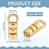 100Pcs Brass Cord Ends KK-ME0004-93-2