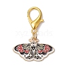 5Pcs 5 Styles Alloy Enamel Pendant Decorations HJEW-JM02336-4