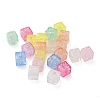 Transparent Crakle Acrylic Beads PACR-Q008-25-1