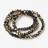 Electroplate Opaque Glass Beads Strands LS-EGLA-A034-P4mm-O01-2