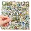 50Pcs Garden Shed PVC Waterproof Stickers PW-WGF301A-01-4